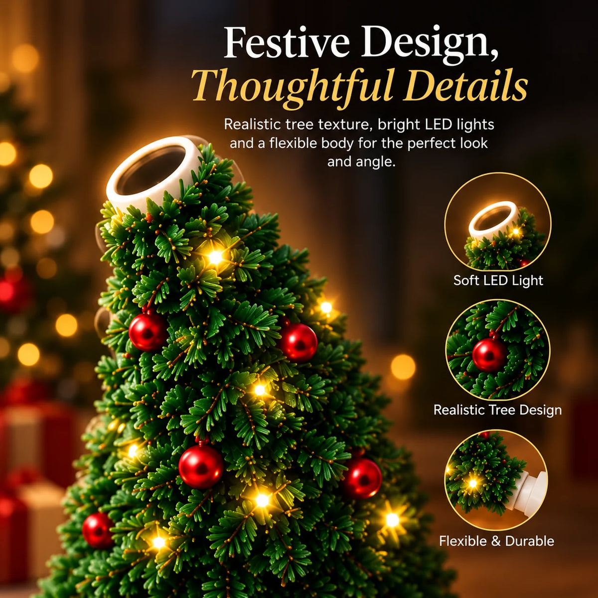VeloraStudio™ Christmas Projector