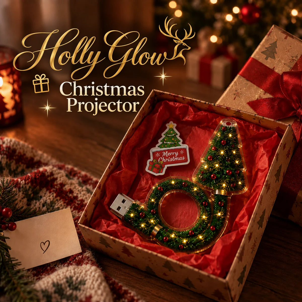 VeloraStudio™ Christmas Projector