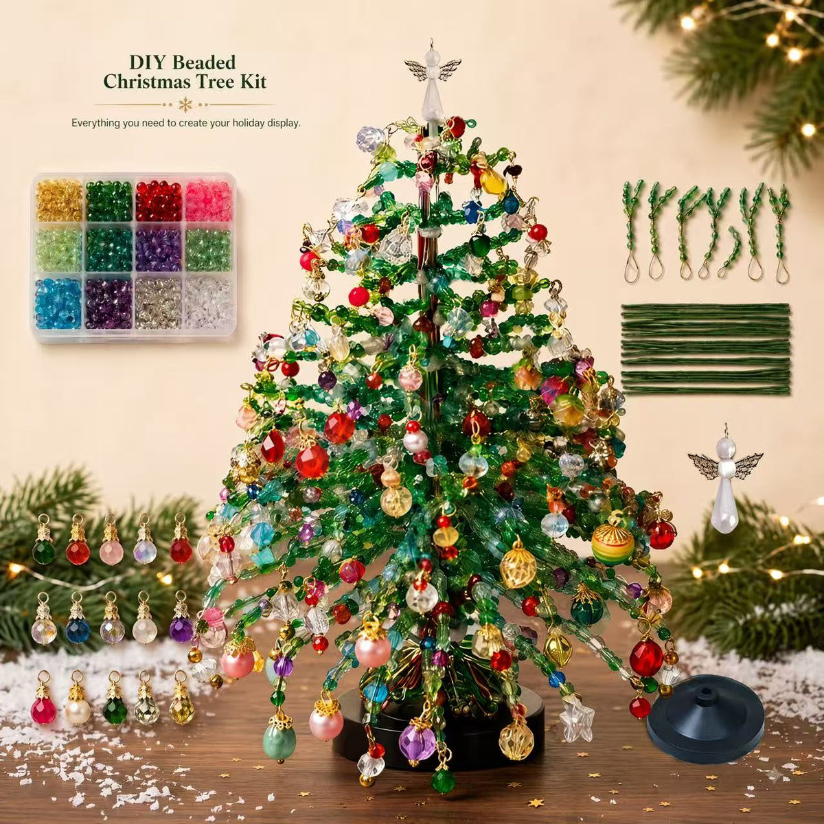 DIY Beaded Christmas Tree Kit